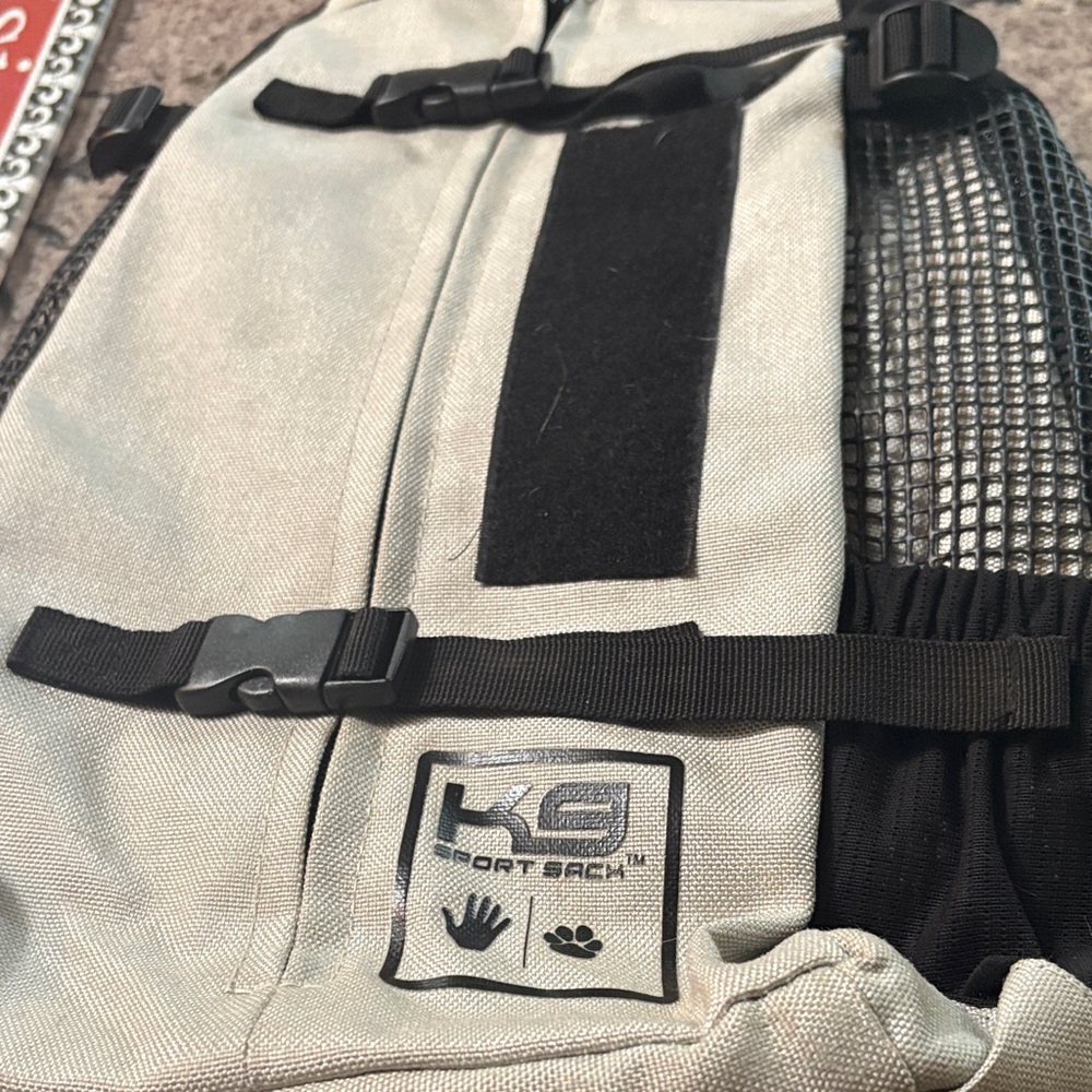 Dog Carrier Backpack - Black and Gray